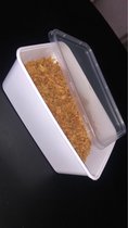 20 Stuks - Prep Meal Bakjes 1000 ML - Plastic Bakjes - Met Deksel - Maaltijden Bakjes - Lunch Bakjes - Magnetron Bakjes Met Deksel - BPA Vrij - Vershoud doos - 1000 ML - Wit