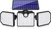 Solar - Zonne-Wandlamp - Straatlantaarn - Led verlichting - Buiten - Waterdicht - Infrarood Sensor - 230 led - Extra 16 Kleuren Rgb Lamp.