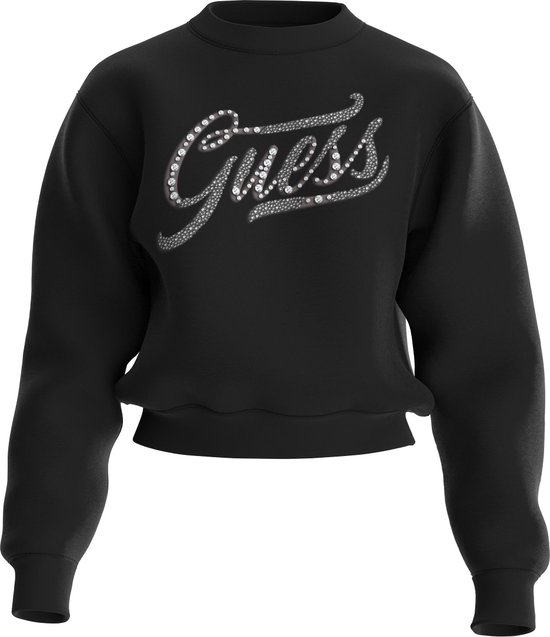 Guess CN Stones Logo Pull Femme - Zwart - Taille M