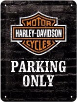 Harley Davidson - Parking Only 15 x 20 cm