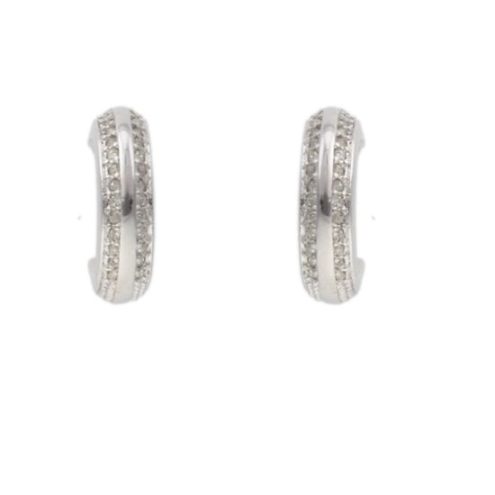 Behave Oorbellen dames – zilver kleurig - oorringen – oorstekers – rond vorm