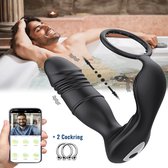 Luxe Prostaat vibrator mannen - Anaal vibrator - Prostaat massage vibrator - 3 trillende koppen - 3 in 1 - prostaat stimulator mannen buttplug & cockring - Anaal sexspeeltje voor mannen en koppels - Love Spouse