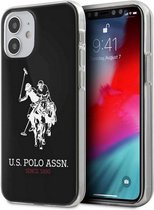 U.S. Polo Big Horse Back Case - Geschikt voor Apple iPhone 12 Mini (5.4") - Zwart