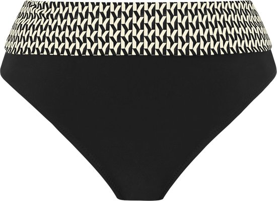 Fantasie KOH LIPE FOLD BIKINI BRIEF Dames Bikinibroekje - Black and Cream - Maat M