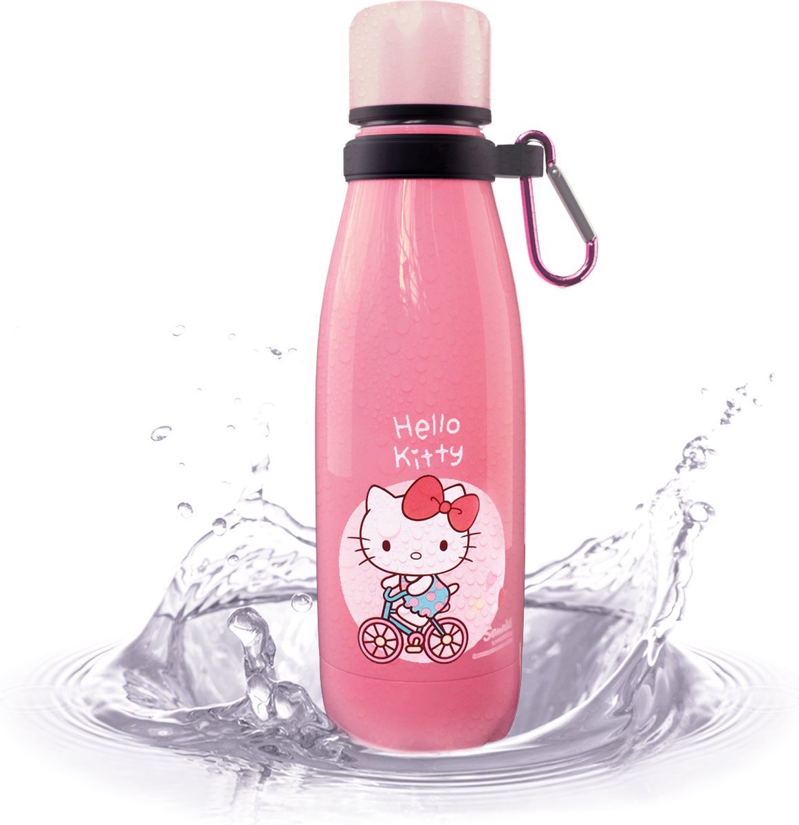 Hello Kitty - Drinkfles Kinderen - Thermosfles - Dubbelwandig - RVS - Drinkfles - 350 ml