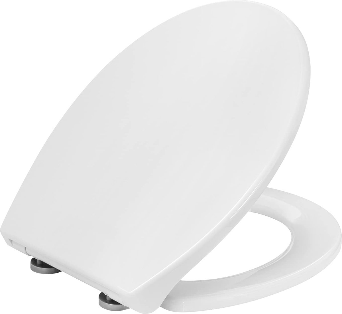 Rootz Toiletbril - WC-deksel - Toiletdeksel - Badkameraccessoire - Loo Top - Toiletarmatuur - John Lid - Wit (WS2586) - 19,2 x 15,8 x 2,7 inch.