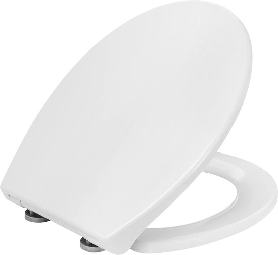 Abattant WC Soft Close Noir Forme D - Fermeture Douce, Fixation Rapide, Nettoyage Facile - Design Moderne Et Antibactérien - 2