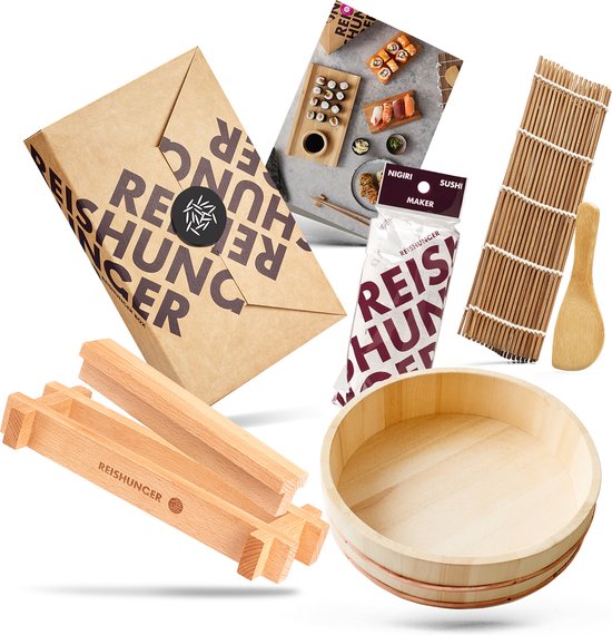 Reishunger Sushi Servier Set (4-teilig für 4 Personen) Sushi Geschirr