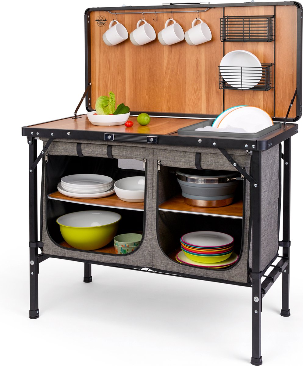 Camplife Capri Deluxe campingkeuken met deksel