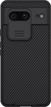 Geschikt voor Nillkin Google Pixel 8 Camshield Hoesje met Camera Slider Zwart