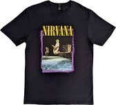 Nirvana - Stage Jump Heren T-shirt - M - Zwart