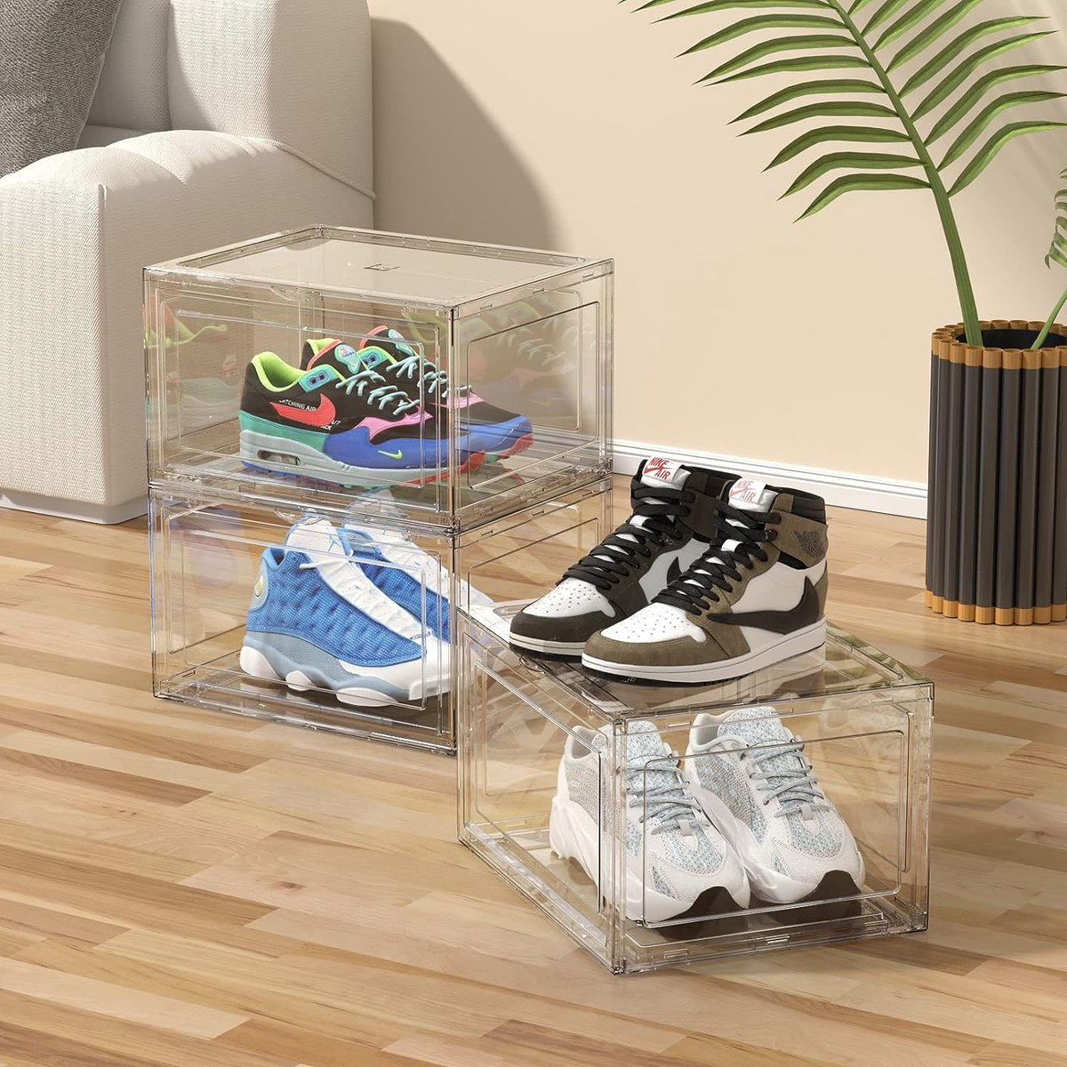 Online Europe - 1 Premium schoenenbox - Schoenen doos - Transparante Stapelbaar & Universeel