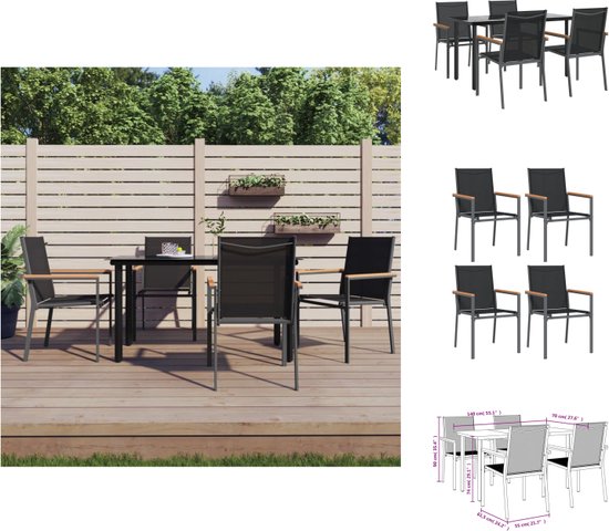 Acacia houten tuinset, 4-zits met beige kussens l