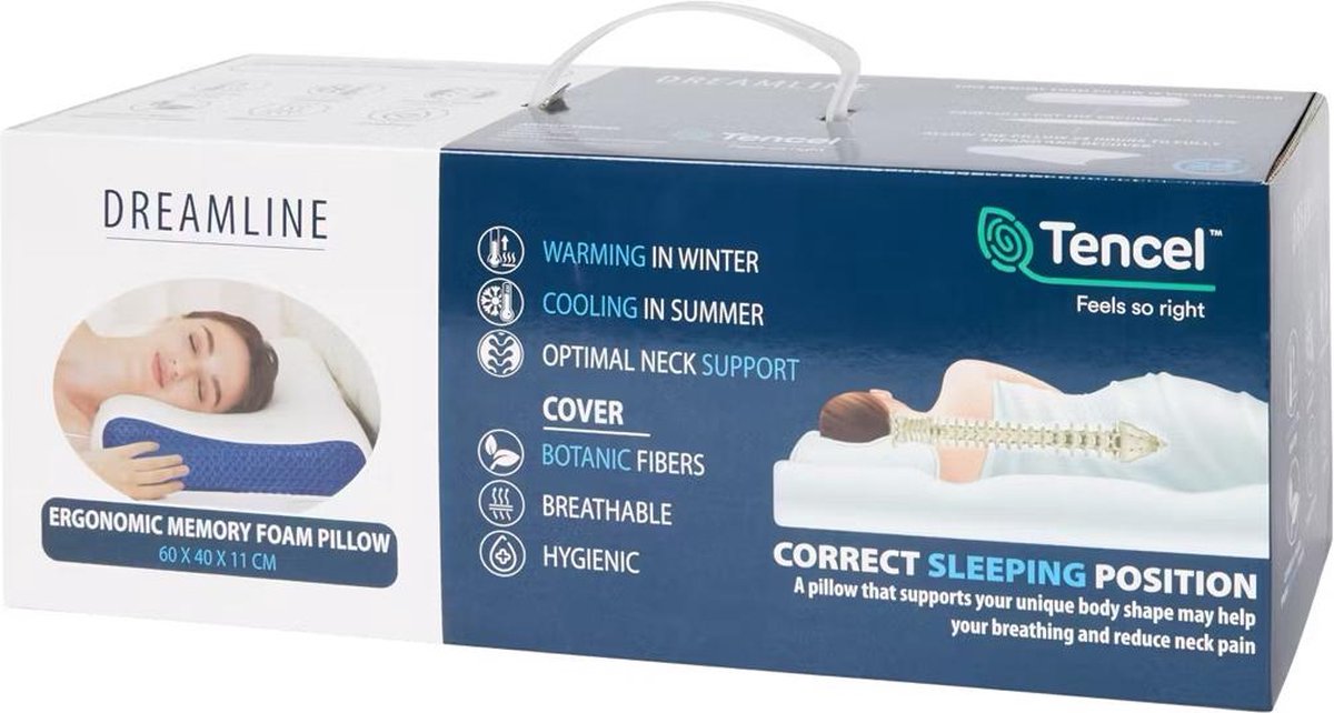 Dreamline memory hot sale foam pillow