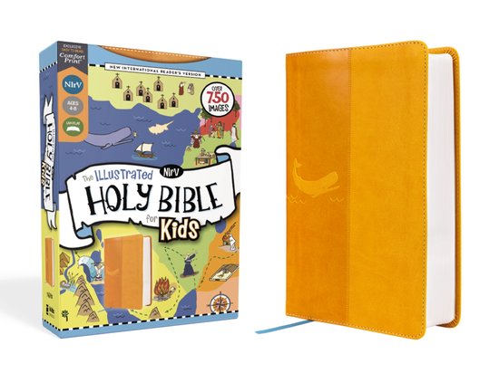 NIrV, The Illustrated Holy Bible for Kids, Leathersoft, Yell ... - cover