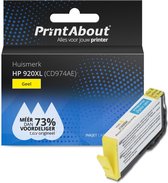 PrintAbout huismerk Inktcartridge 920XL (CD974AE) Geel Hoge capaciteit geschikt voor HP