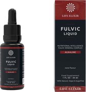 Life Elixir Fulvinezuur Alkaline 30 ml - Fulvic Mineral Complex - Fulvine - Fulvinezuur - Fulvic acid - Humic acid - Humuszuur - Ontgifter - Detox - Supplement - Natuurlijk - Allergeenvrij - Natuurlijke transporteur van Voedingsstoffen