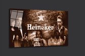 Heineken schilderij op plexiglas 90x60cm
