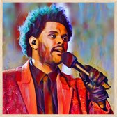 The Weeknd Poster | Muziek Posters | 50 x 50 cm | pop art streetart | WALWALLS®