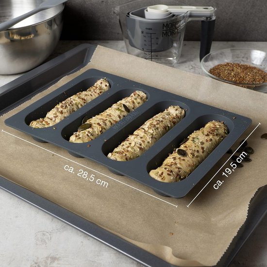 Siliconen bakvormen voor broodjes, broodjes, baguette