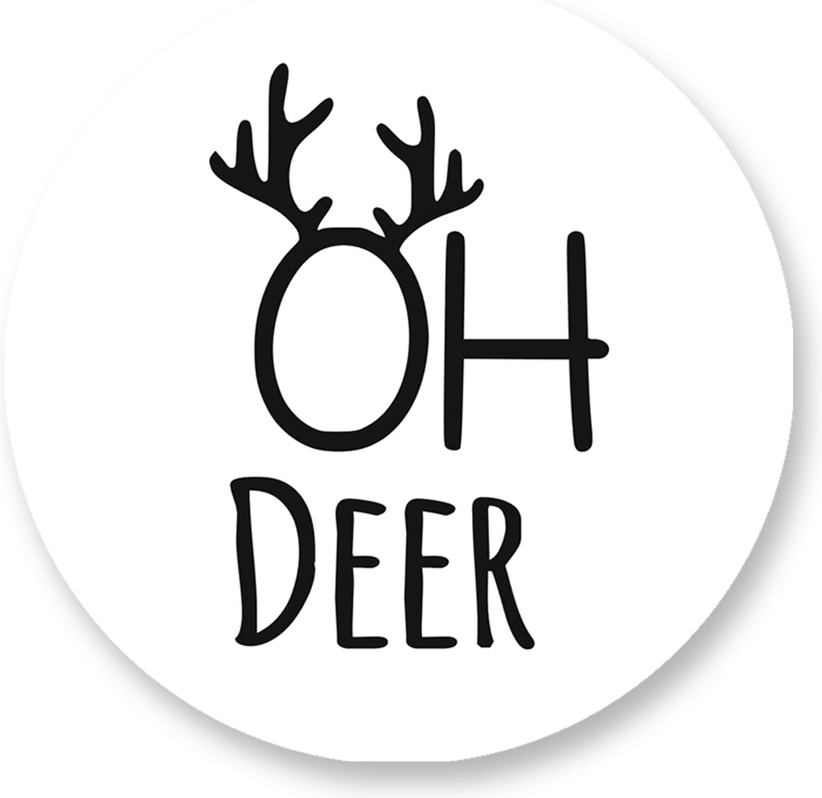 Sluitzegel-Sluitsticker Kerst - Oh Deer - Sluitstickers Pimp Studio