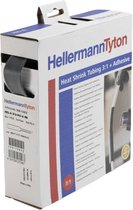 HellermannTyton 308-11800 Krimpkous met lijm Zwart 19 mm 6 mm Krimpverhouding:3:1 1 stuk(s)