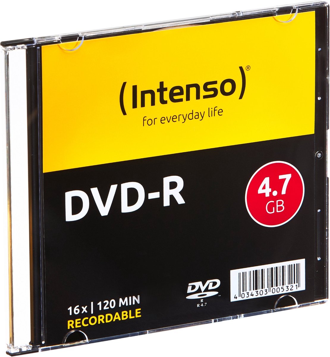 Intenso 4101652 DVD-R disc 4.7 GB 10 stuk(s) Slimcase