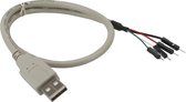 Pin Header USB2.0 - USB-A adapter - 0,40 meter
