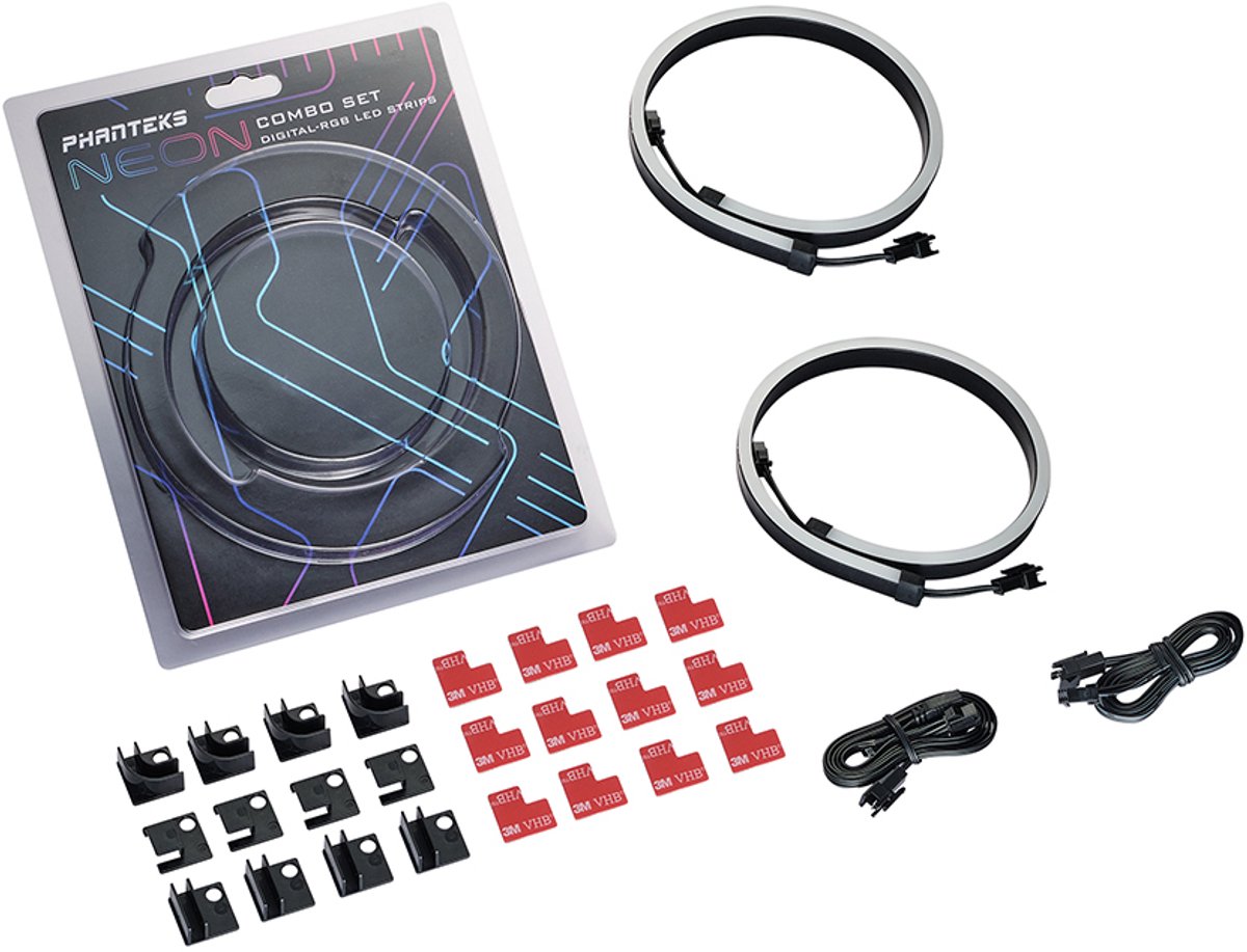PCLEDstrips 400 mm RGB Phanteks Neon Digital RGB LEDStrip Co