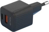 4smarts VoltPlug Duos Mini 20W USB/USB-C Oplader Fast Charge Zwart