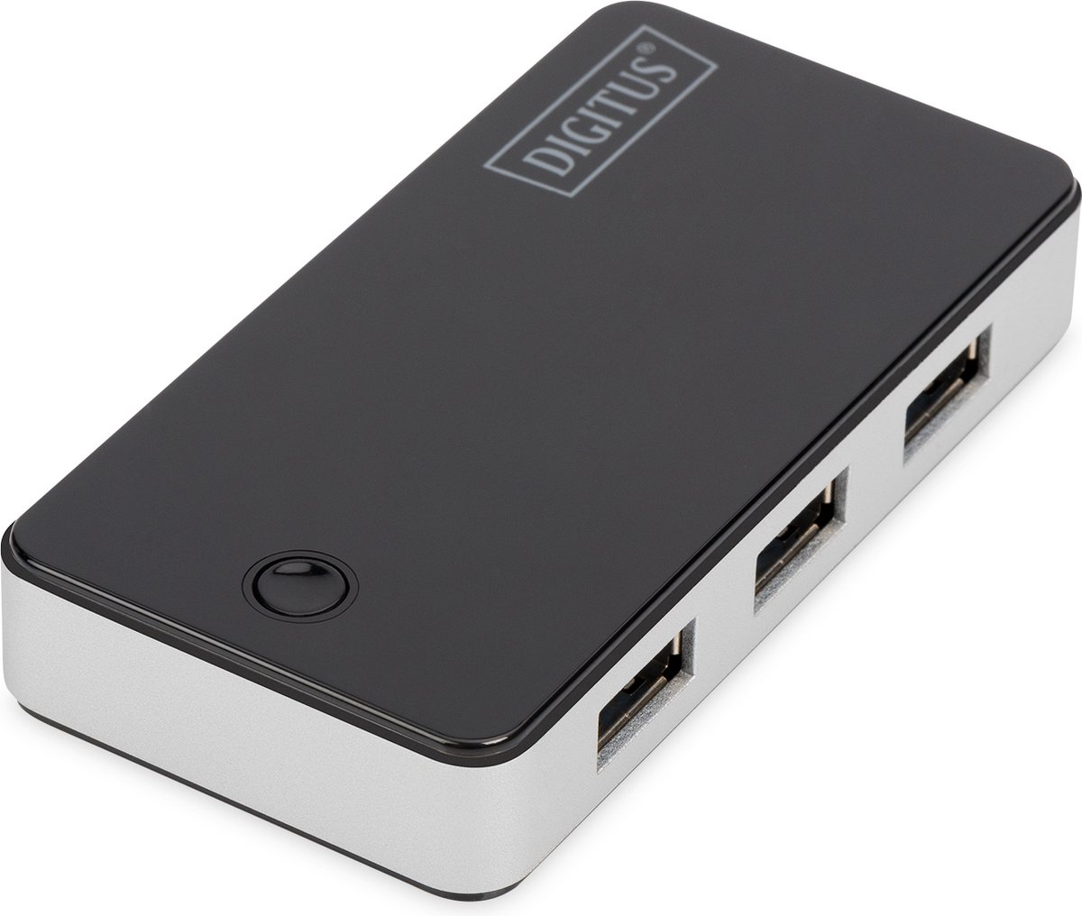 Digitus DA-70231 USB 3.2 Gen 1-hub 4 poorten Zwart, Zilver