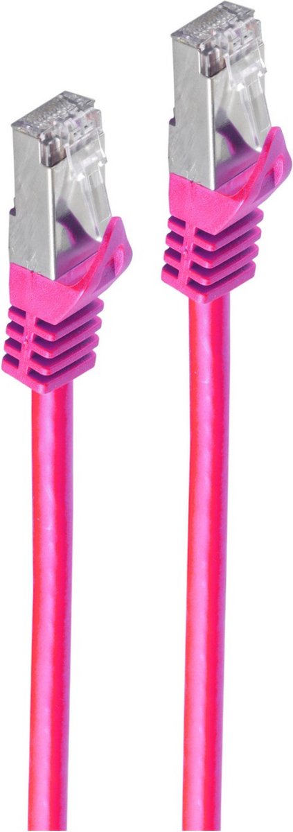 shiverpeaks BS75511-0.25M netwerkkabel Magenta 0,25 m Cat7 S/FTP (S-STP)