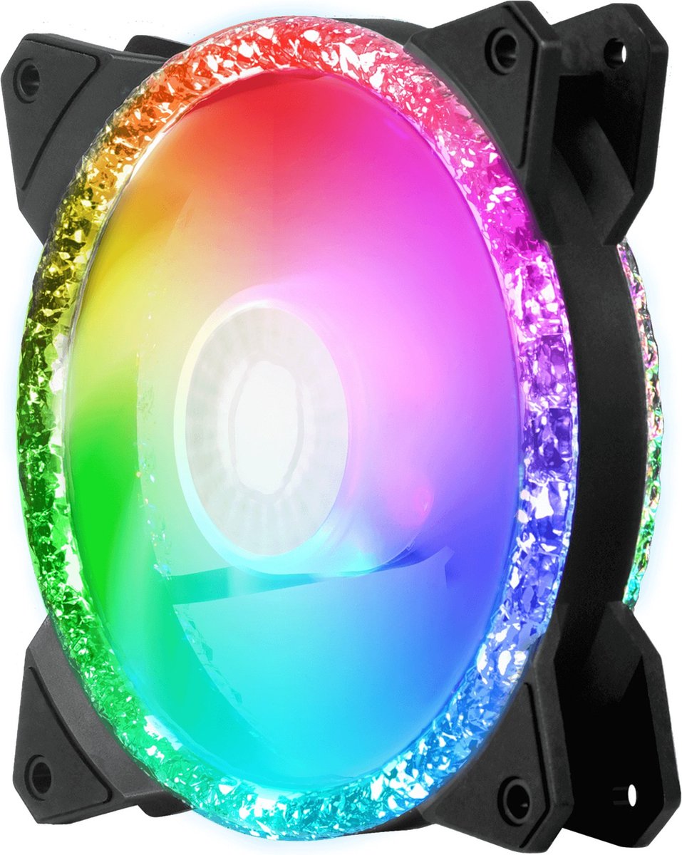 Cooler Master Masterfan MF120 Prismatic - Ventilatorhuis - 120 mm - RGB - Zwart