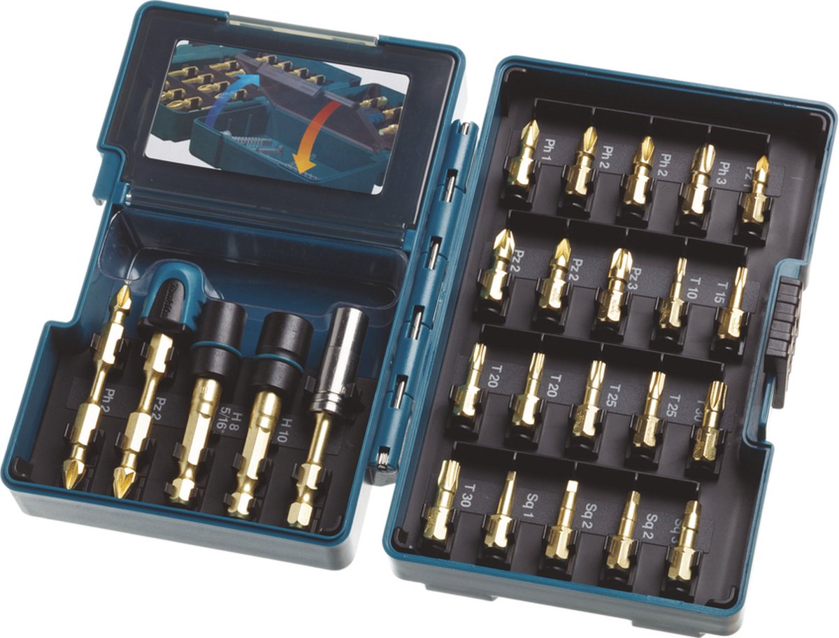 Makita B-28606 Assortiment d'embouts 37 pieces : : Bricolage