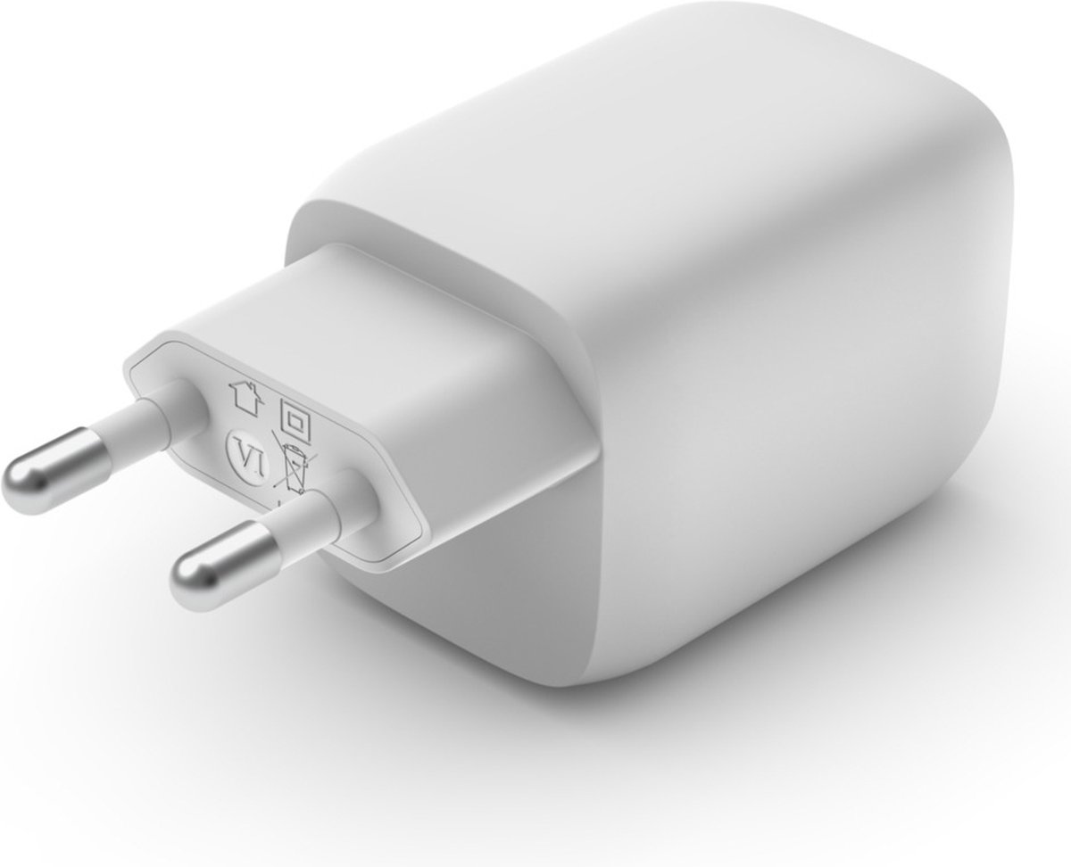 Chargeur mural double USB-C 65 W BOOST↑Charge Pro Dual de Belkin - Blanc -  Apple (FR)