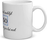 Akyol - ben ik eindelijk 50 krijg ik zo'n kut mok koffiemok - theemok - Hoera 50 jaar - mama papa - verjaardag 50 jaar - cadeautje - geschenk - 350 ML inhoud