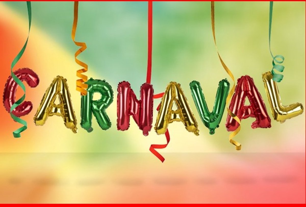 Folieballon letters CARNAVAL.