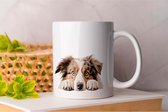 Mug Shepherd Australian - chiens - cadeau - cadeau - chiots - chiotamour - doglover - doggy - chiens - chiot amour - mon chien - amour chien - monde canin