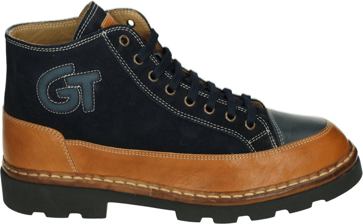 Galizio Torresi 620038 - Heren sneakersHeren veterschoenVrije tijd half-hoog - Kleur: Blauw - Maat: 41