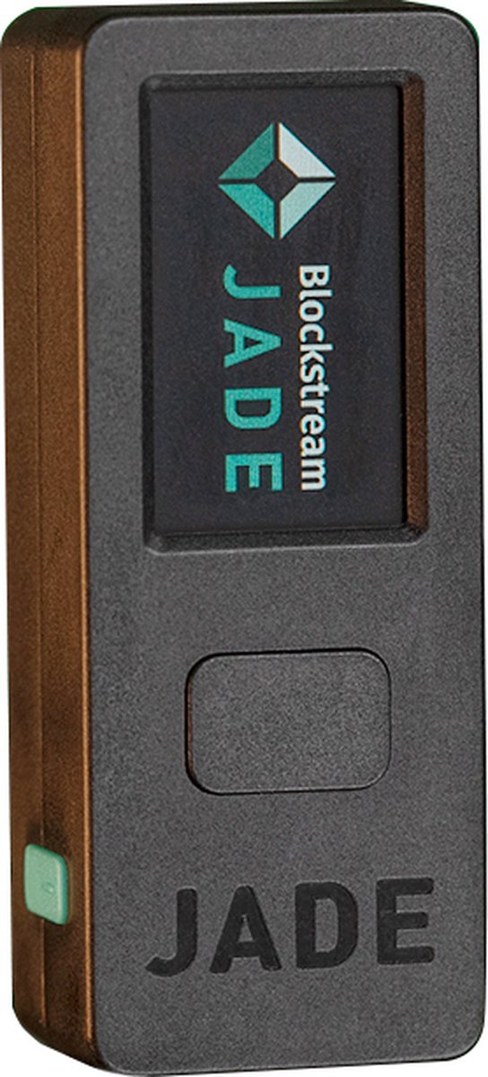 Blockstream Jade Black - Bitcoin en Liquid Hardware Wallet - Camera - Bluetooth - USB-C - 240 mAh batterij - Beveilig uw Bitcoin offline - Blockstream