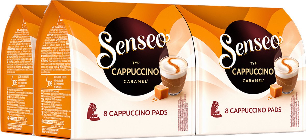 Senseo Cappuccino Caramel Koffiepads - Intensiteit 2/9 - 4 x 8 pads