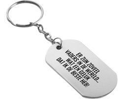 Akyol - er zijn zoveel vader in de wereld... wat een geluk dat ik de beste heb sleutelhanger - Papa - de liefste en beste vader - vaderdag cadeautjes - vaderdag - cadeau - verjaardagscadeau - verjaardag - geschenk - gift - vader artikelen - 54 x 29mm