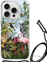 Case Anti-shock Geschikt voor iPhone 15 Pro Jungle