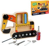 Busy Board Graafmachine - Klussen - Houten Schroevendraaier Speelset - Activiteitenbord - Montessori speelgoed