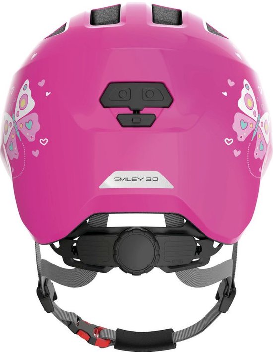 Fietshelm ABUS SMILEY 3.0 pink butterfly S - 45-50 cm - pink - Geschikt voor gebruik op kinderfietsen - 220 g — afbeelding 2
