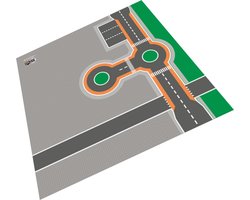 BrickDoo's BrickMaps Neighborhood - Speelmat voor LEGO City - 78x78cm