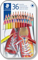 Crayon de couleur sans bois - étui en métal 36 pcs