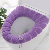 3 Stuks Stoelhoes, Stoelverwarmer, Langwerpig Zitkussen, Gewatteerd O-vormig Wasbaar of Draagbaar Deksel, Tankhoes voor WC