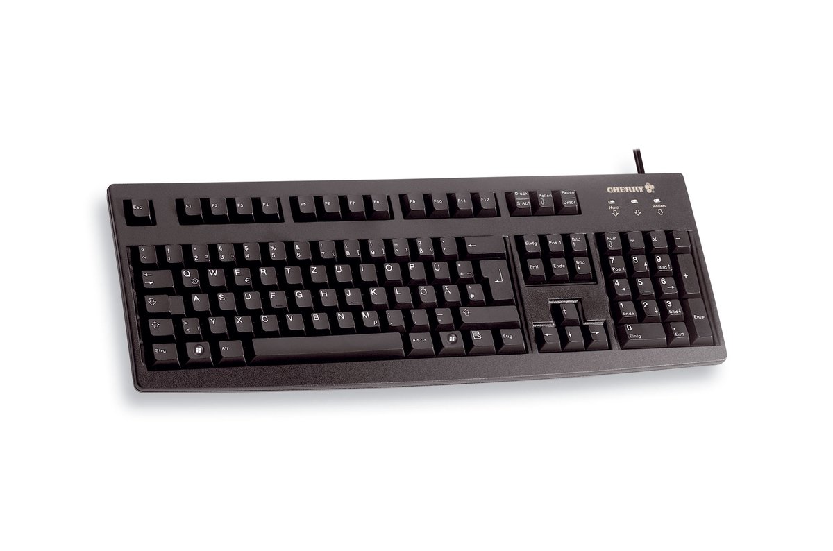 CHERRY G83-6105 Bedraad Gaming toetsenbord Zwart