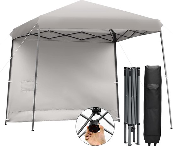 Paviljoen, 3x3m,waterdicht, stabiel, winterbestendig,vouwpaviljoen, opvouwbare tuintent, pop-up partytent, vouwpaviljoen, tent met 4 zijwanden, uv-bescherming 50 , voor feest,camping
